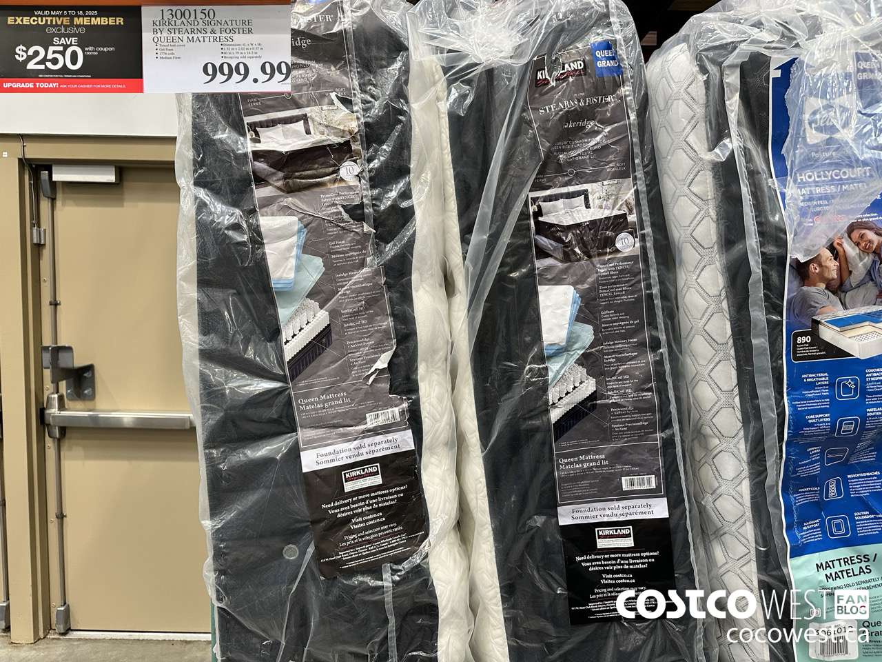 1300150 KIRKLAND SIGNATURE BY STEARNS & FOSTER QUEEN MATTRESS ($250.00 INSTANT SAVINGS EXPIRES ON 2025-05-18) $749.99