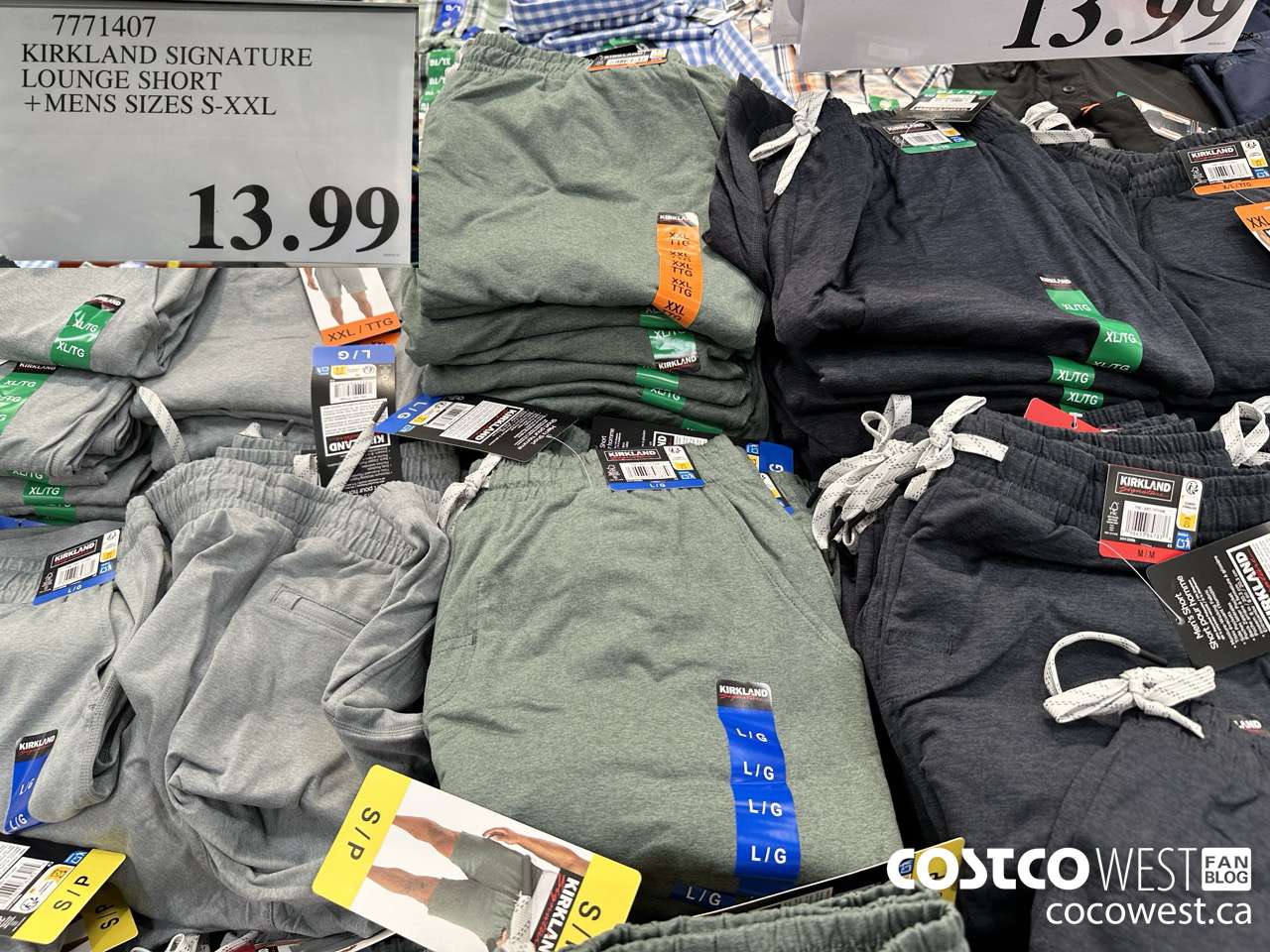 7771407 KIRKLAND SIGNATURE LOUNGE SHORT MENS SIZES S-XXL $13.99