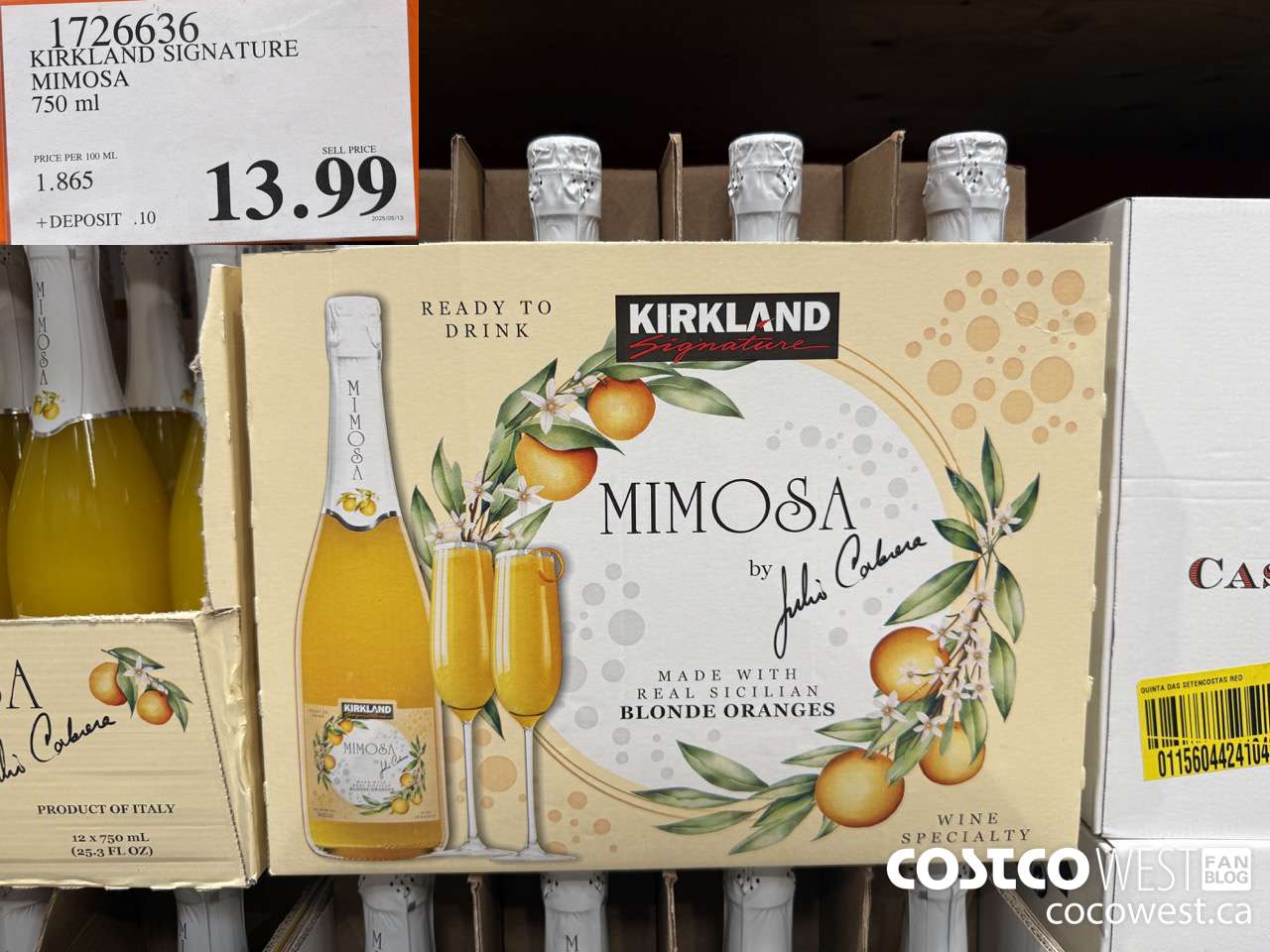 1726636 KIRKLAND SIGNATURE MIMOSA 750ML $13.99