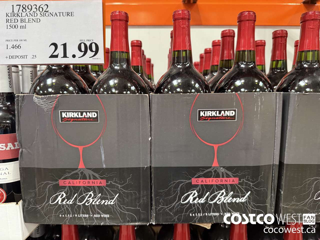 1789362 KIRKLAND SIGNATURE RED BLEND 1500ML $21.99