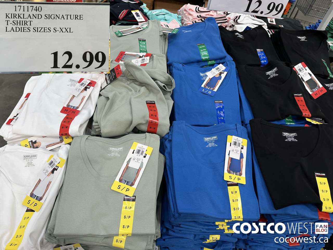 1711740 KIRKLAND SIGNATURE T-SHIRT LADIES SIZES S-XXL $12.99