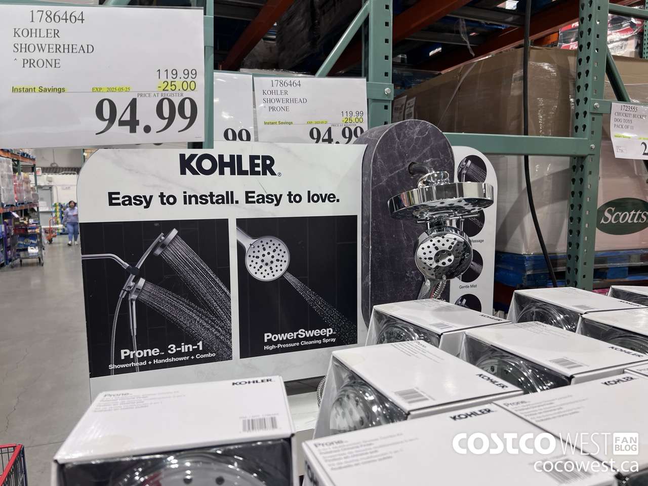 1786464 KOHLER SHOWERHEAD PRONE ($25.00 INSTANT SAVINGS EXPIRES ON 2025-05-25) $94.99