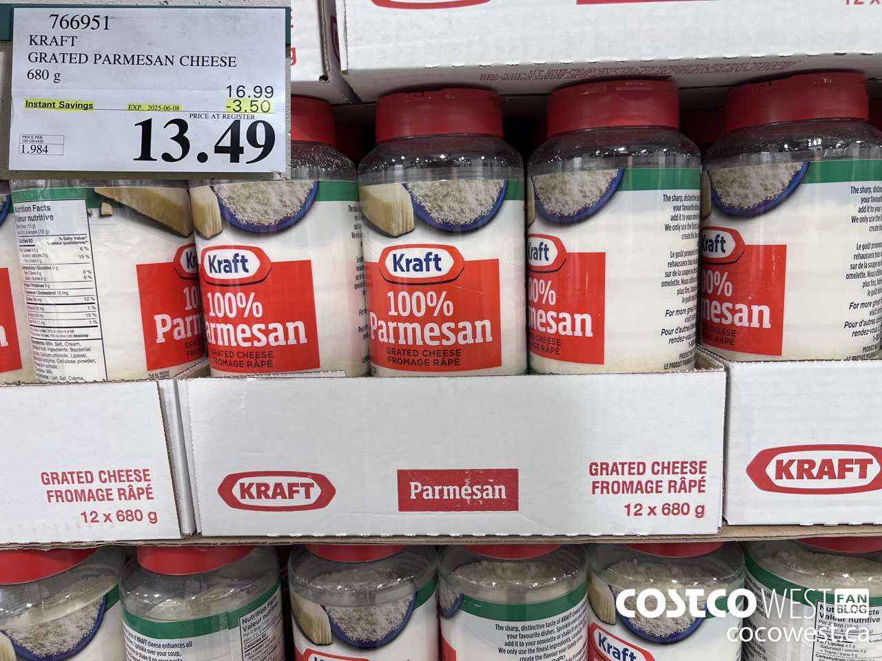 766951 KRAFT PARMESAN CHEESE 680 g ($3.50 INSTANT SAVINGS EXPIRES ON 2025-06-08) $13.49