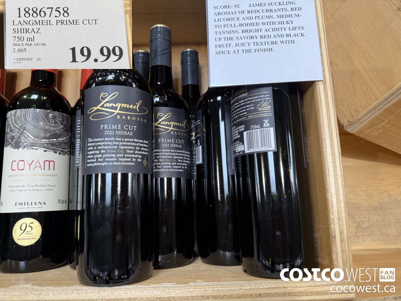 1886758 LANGEIL PRIME CUT SHIRAZ 750ML $19.99