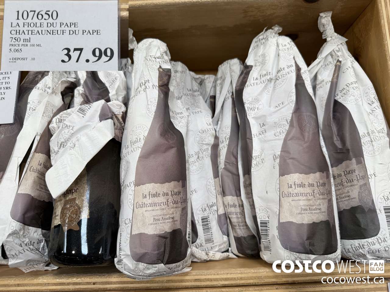 107650 LA FIOLE DU PAPE CHATEAUNEUF DU PAPE 750ML $37.99