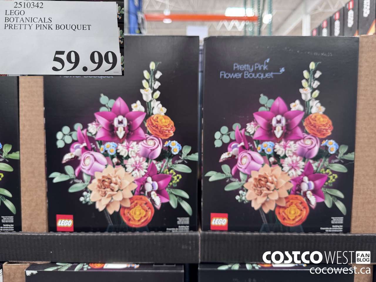 2510342 LEGO BOTANICALS PRETTY PINK BOUQUET $59.99