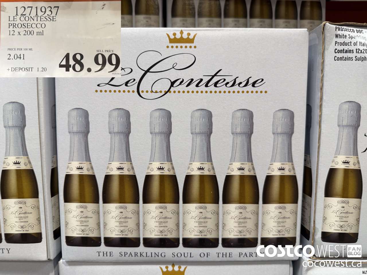 1271937 LE CONTESSE PROSECCO 12 X 200ML $48.99