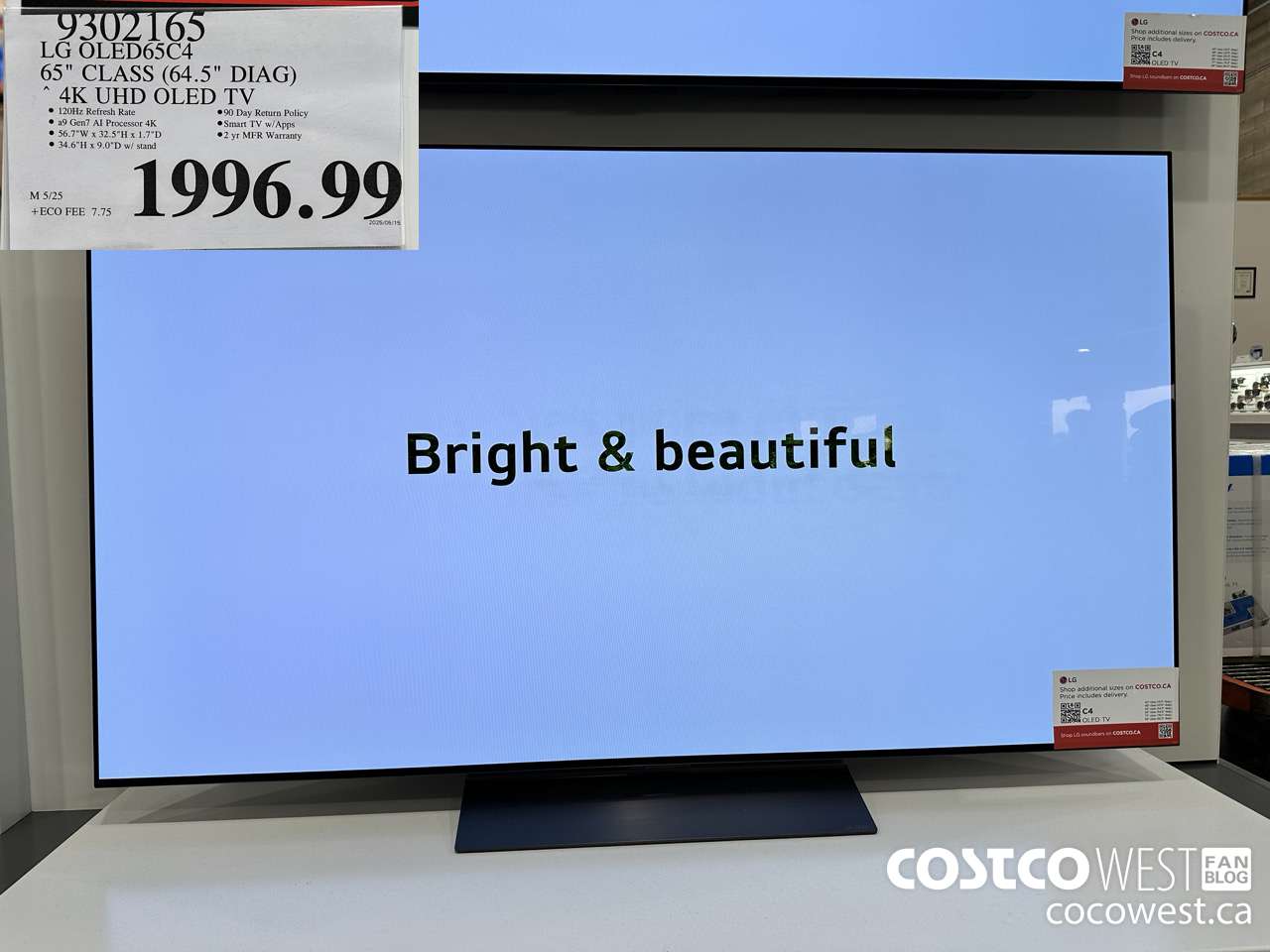 9302165 LG OLED65C4 65