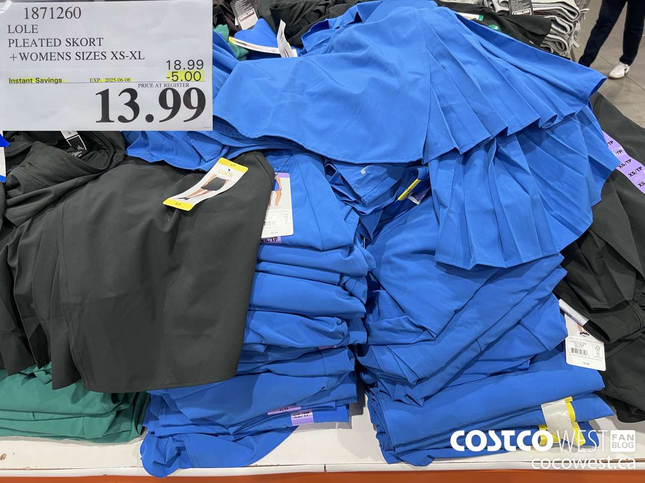 1871260 LOLE PLEATED SKORT WOMENS SIZES XS-XL ($5.00 INSTANT SAVINGS EXPIRES ON 2025-06-08) $13.99