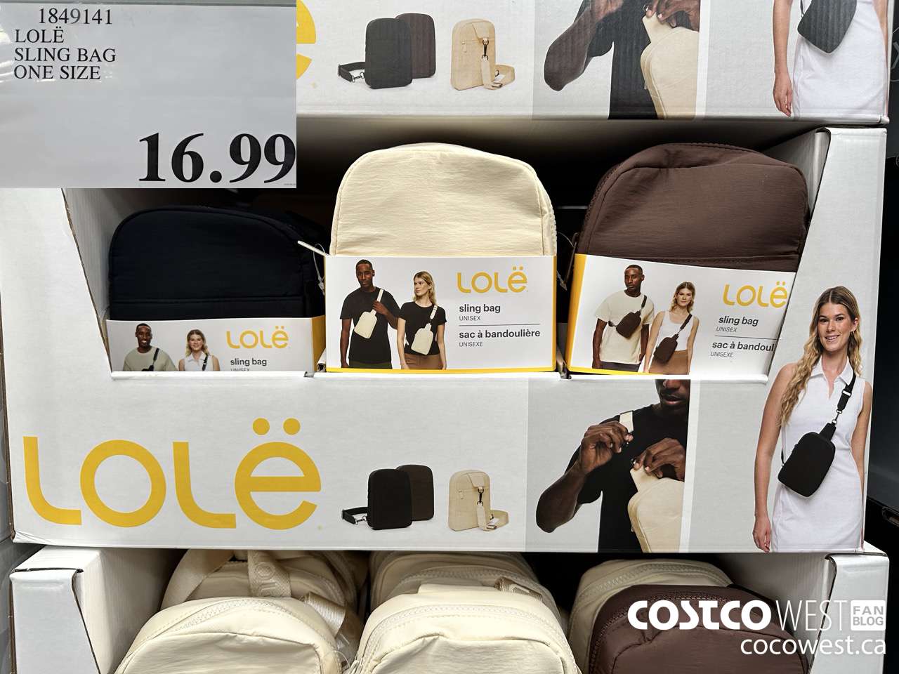 1849141 LOLE SLING BAG ONE SIZE $16.99