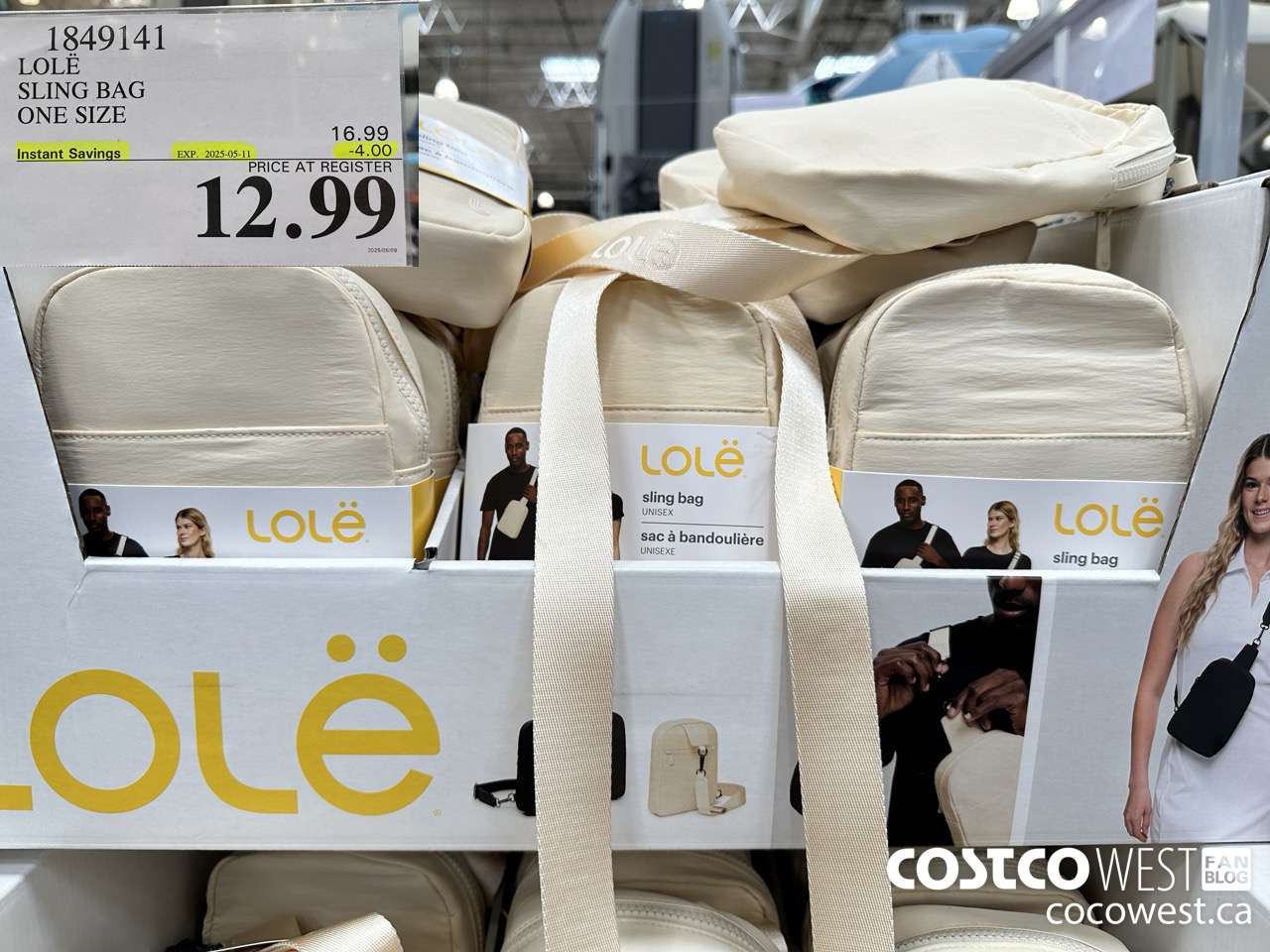 1849141 LOLE SLING BAG ONE SIZE ($4.00 INSTANT SAVINGS EXPIRES ON 2025-05-11) $12.99