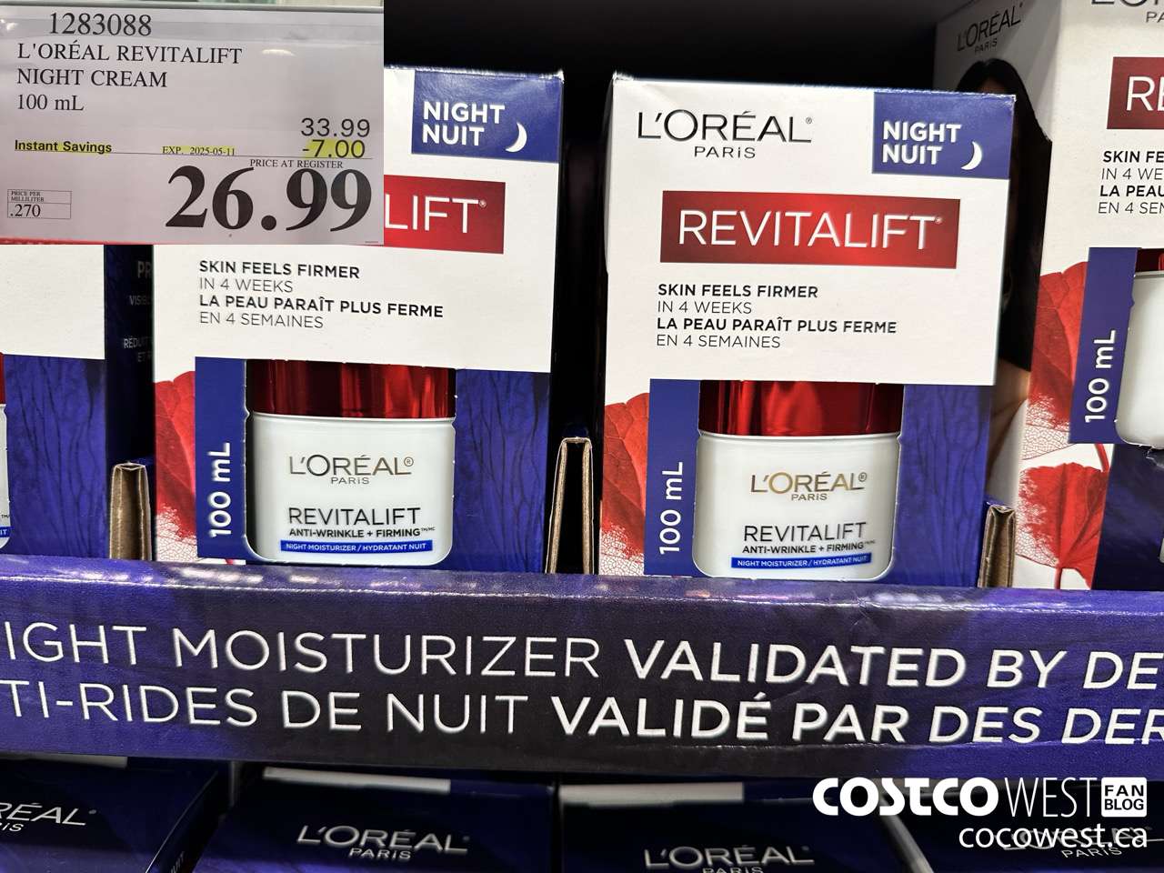 1283088 L'OREAL REVITALIFT NIGHT CREAM 100 mL ($7.00 INSTANT SAVINGS EXPIRES ON 2025-05-11) $26.99