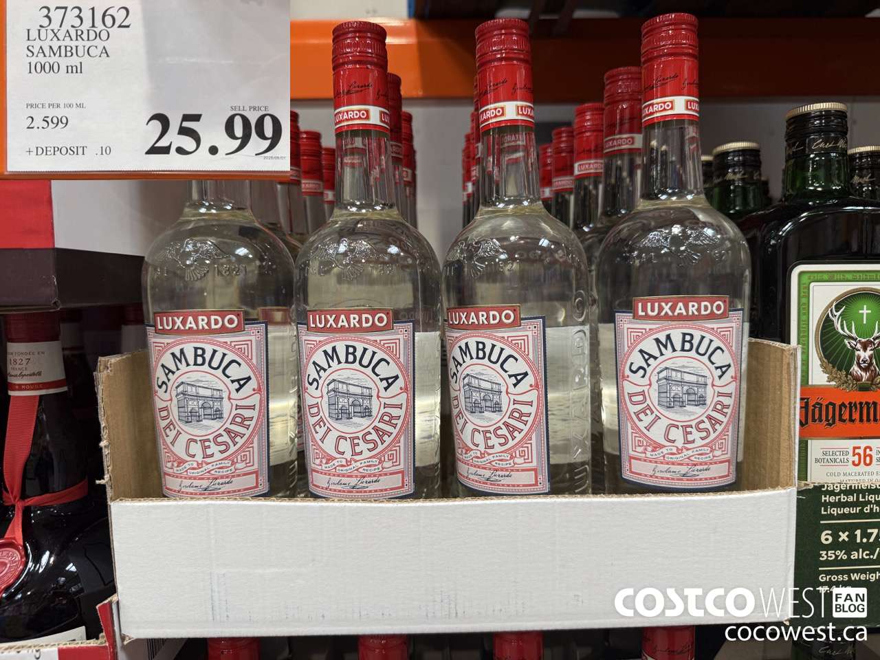373162 LUXARDO SAMBUCA 1000ML $25.99