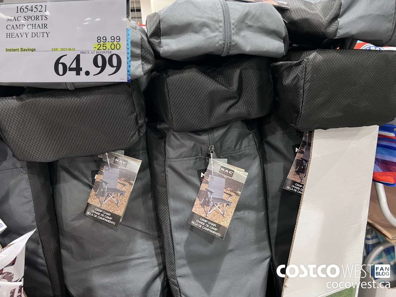 1654521 MAC SPORT CAMP CHAIR HEAVY DUTY ($25.00 INSTANT SAVINGS EXPIRES ON 2025-06-01) $64.99