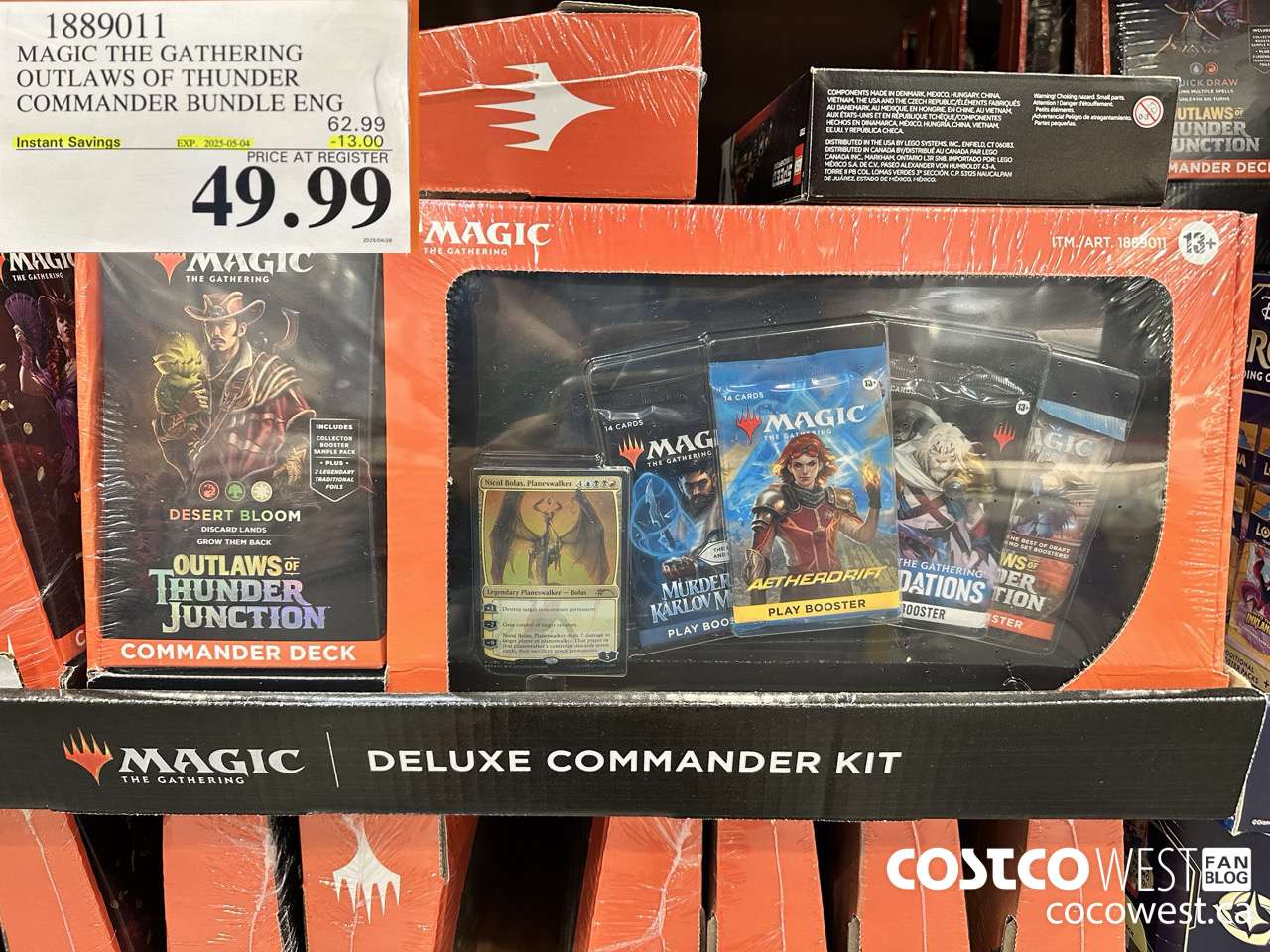 1889011 MAGIC THE GATHERING OUTLAWS OF THUNDER COMMANDER BUNDLE ENG ($13.00 INSTANT SAVINGS EXPIRES ON 2025-05-04) $49.99