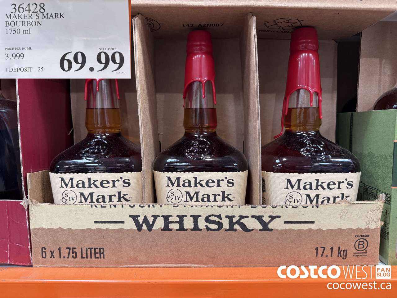 36428 MAKER'S MARK BOURBON 1750ML $69.99