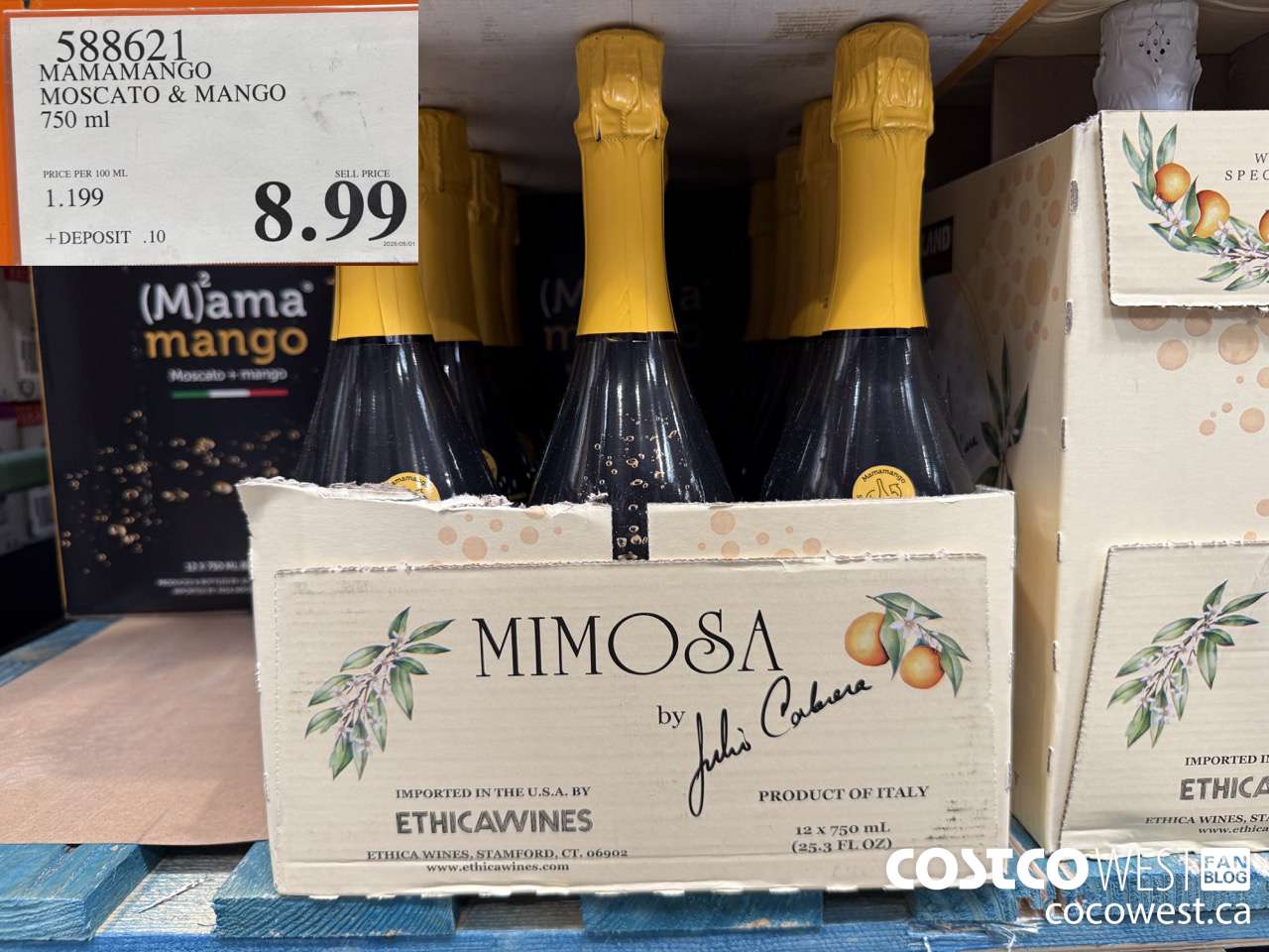 588621 MAMAMANGO MOSCATO & MANGO 750 ML $8.99