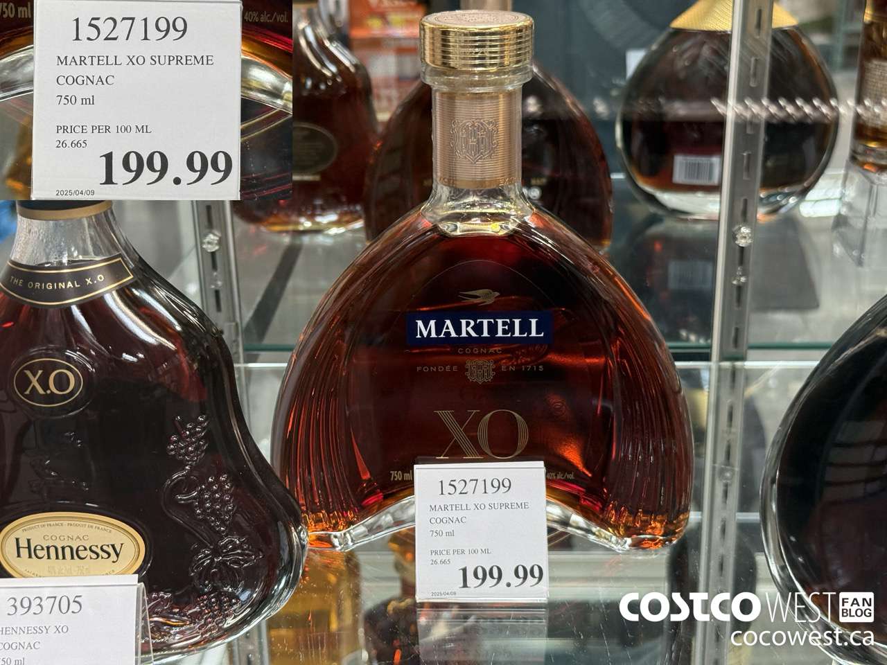 1527199 MARTELL XO SUPREME COGNAC 750ML $199.99