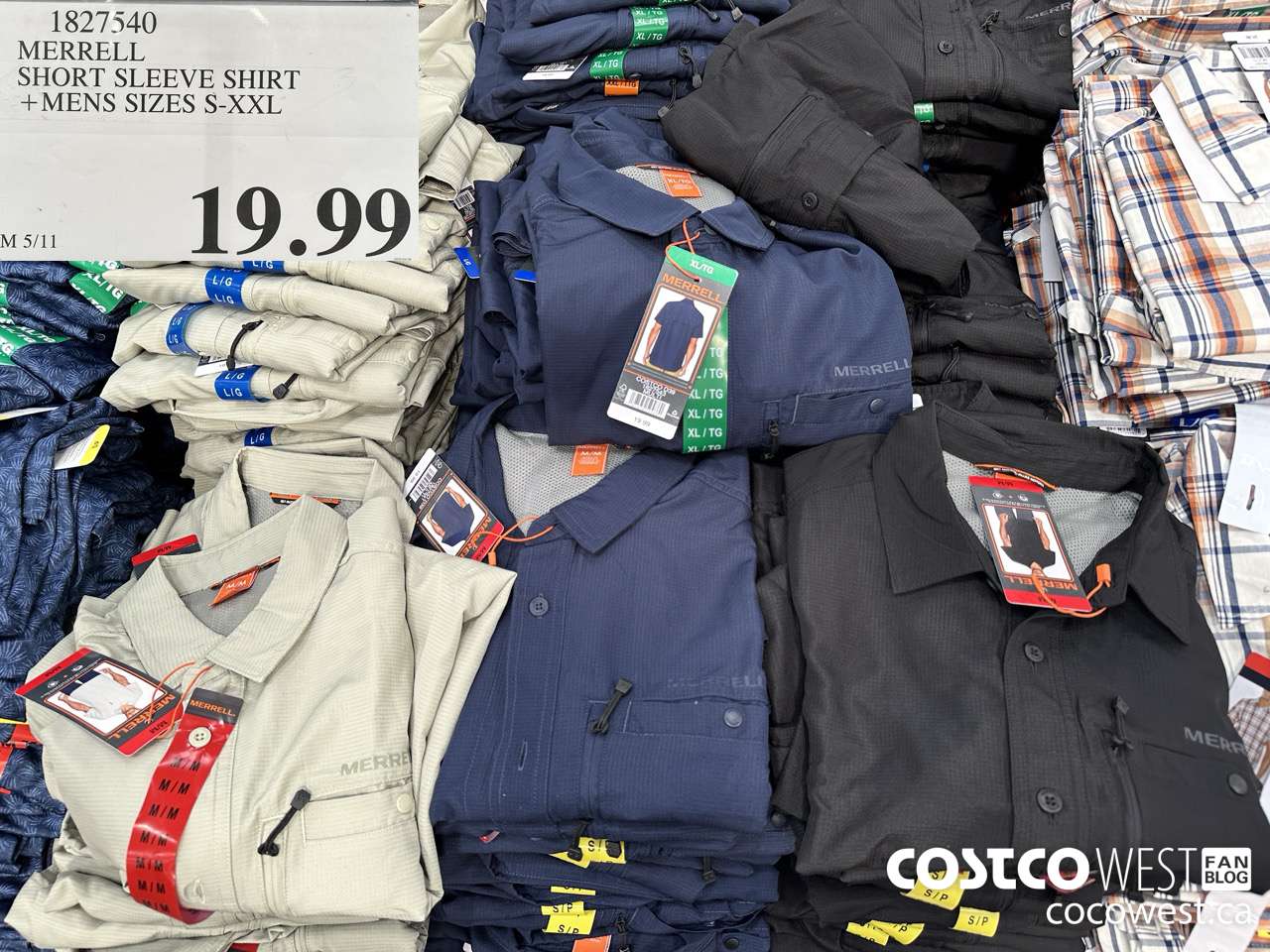 1827540 MERRELL SHORT SLEEVE SHIRT MENS SIZES S-XXL $19.99