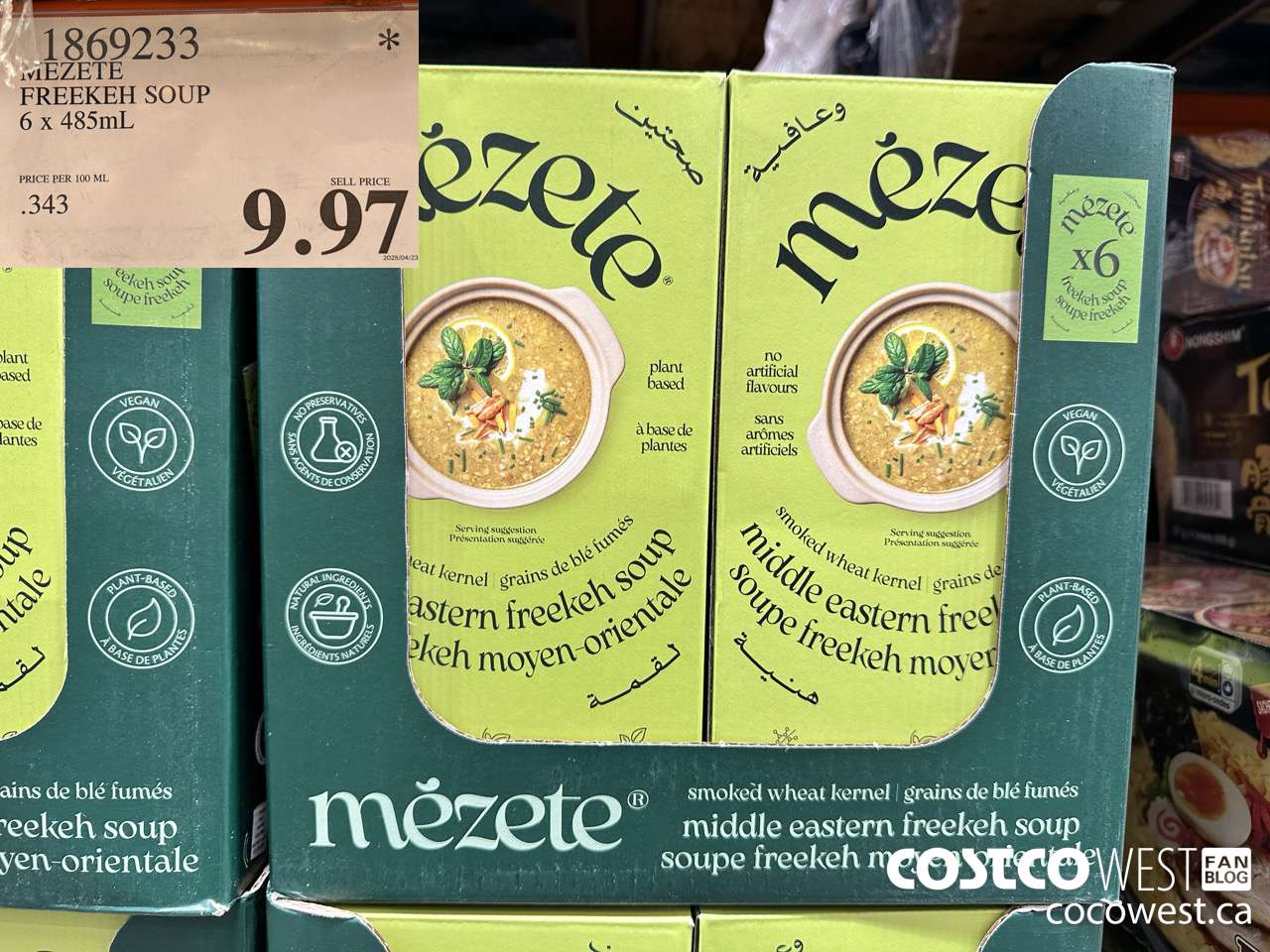 1869233 MEZETE FREEKEH SOUP 6 x 485mL $9.97