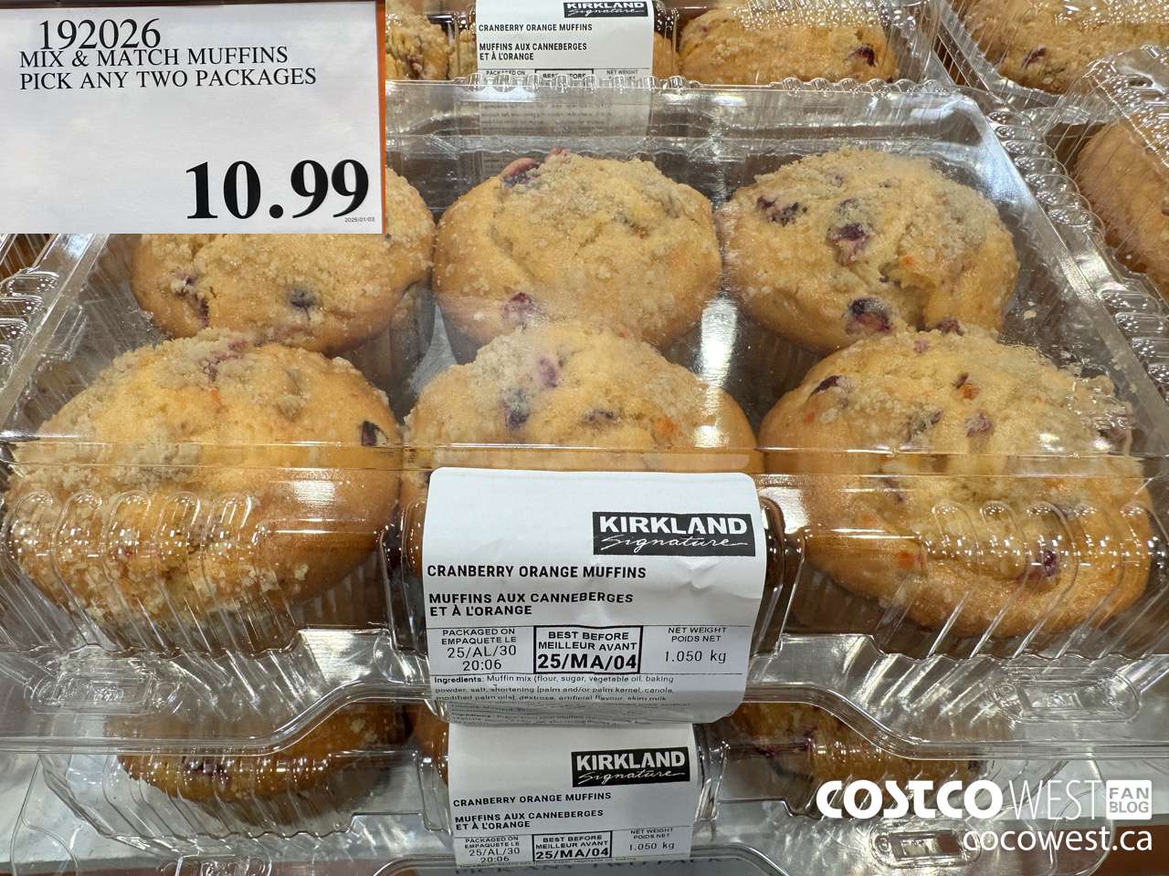 192026 MIX & MATCH MUFFINS PICK ANY TWO PACKAGES $10.99
