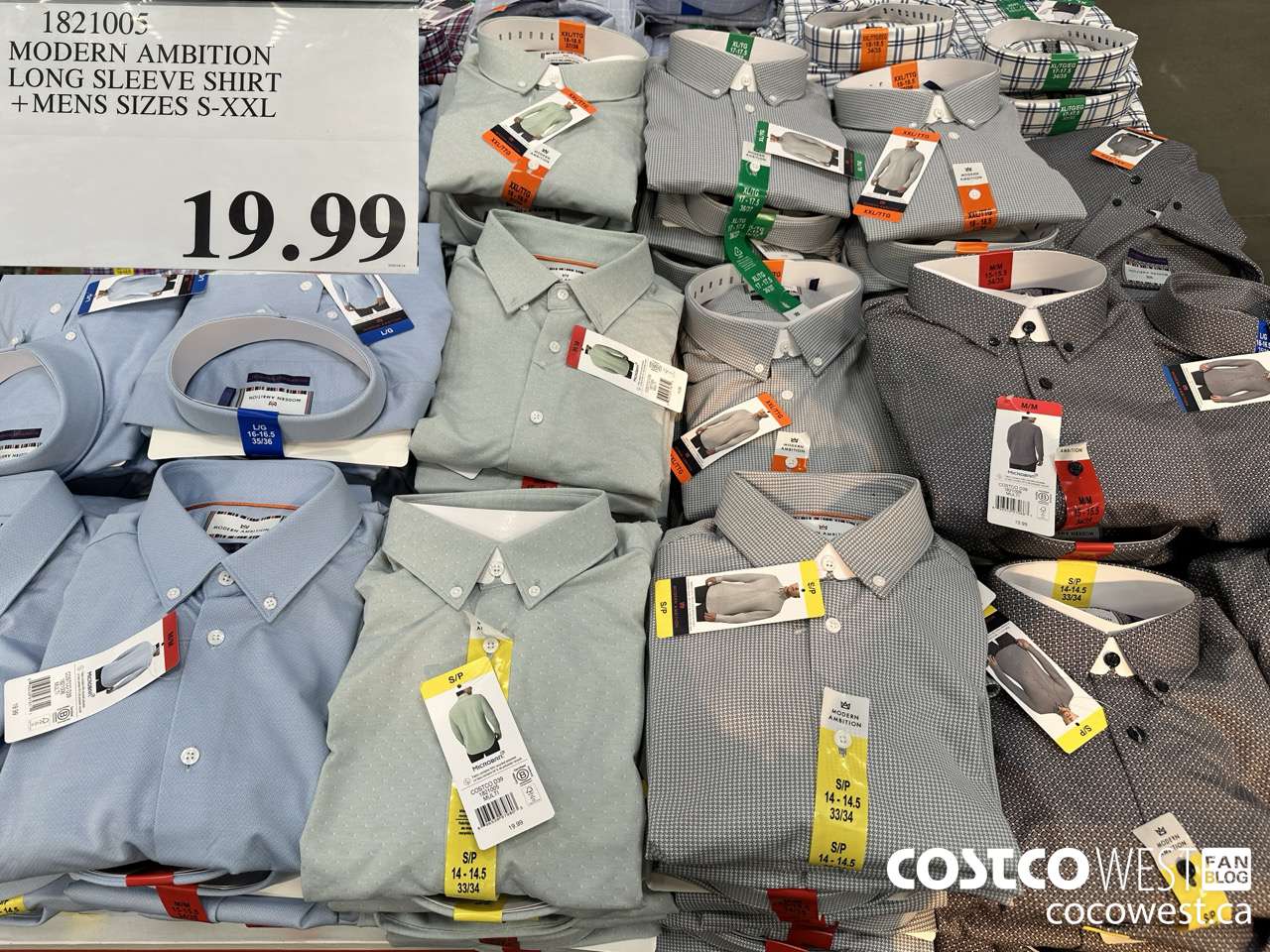 1821005 MODERN AMBITION LONG SLEEVE SHIRT MENS SIZES S-XXL $19.99