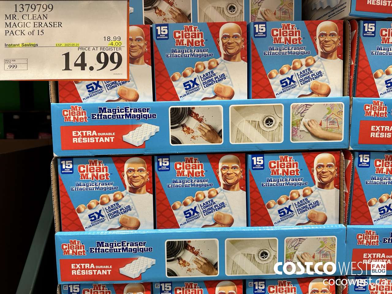 1379799 MR. CLEAN MAGIC ERASER VARIETY PACK PACK OF 15 ($4.00 INSTANT SAVINGS EXPIRES ON 2025-05-25) $14.99