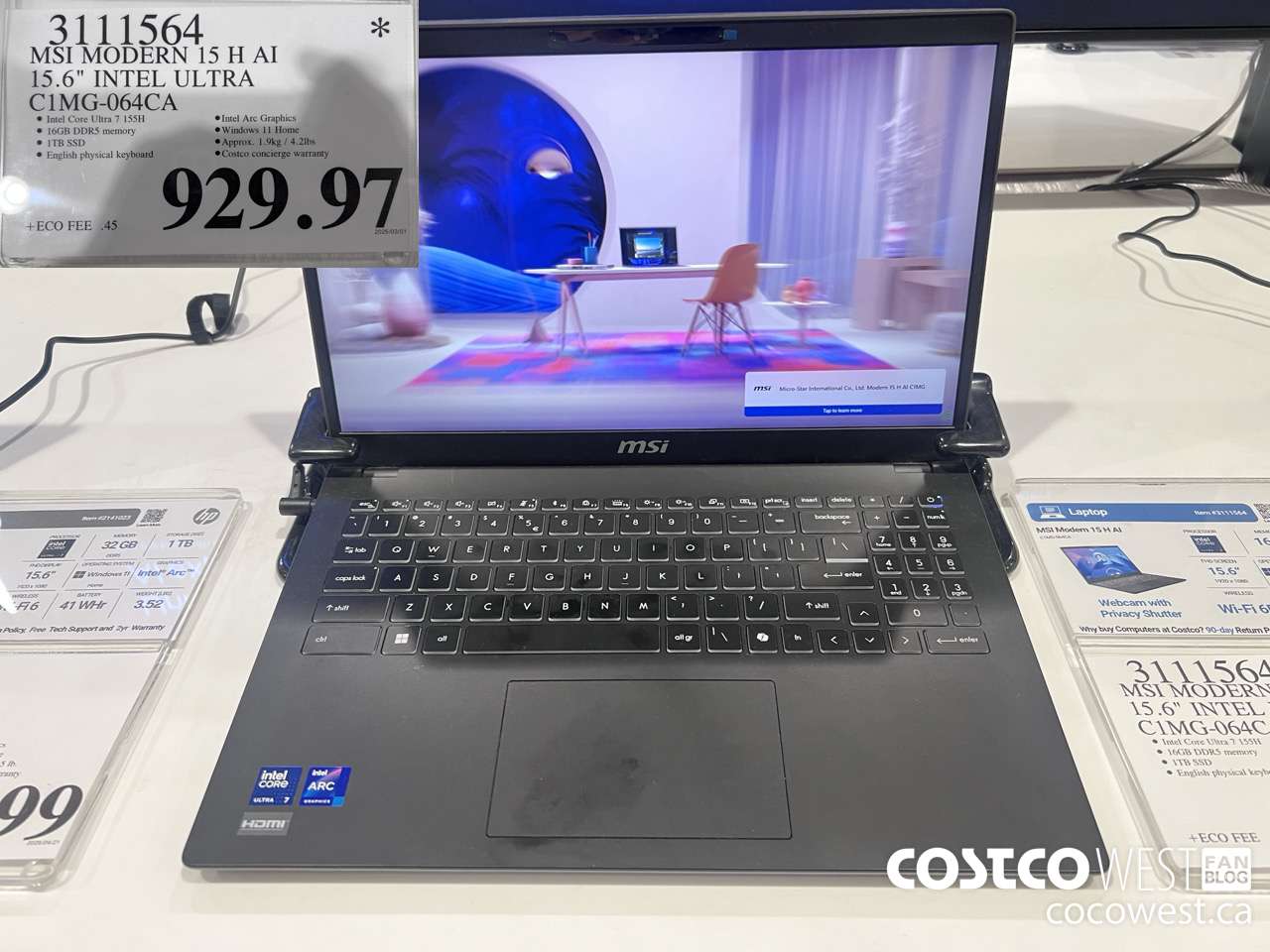 3111564 MSI MODERN 15 H AI 15.6