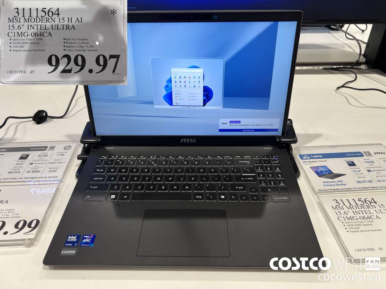 3111564 MSI MODERN 15 H AI 15.6