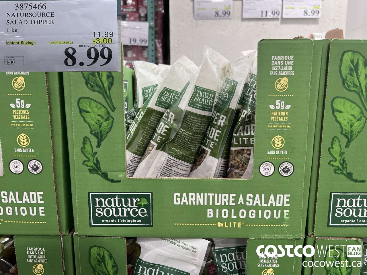 3875466 NATURSOURCE ORGANIC SALAD TOPPER 1 kg ($3.00 INSTANT SAVINGS EXPIRES ON 2025-05-25) $8.99