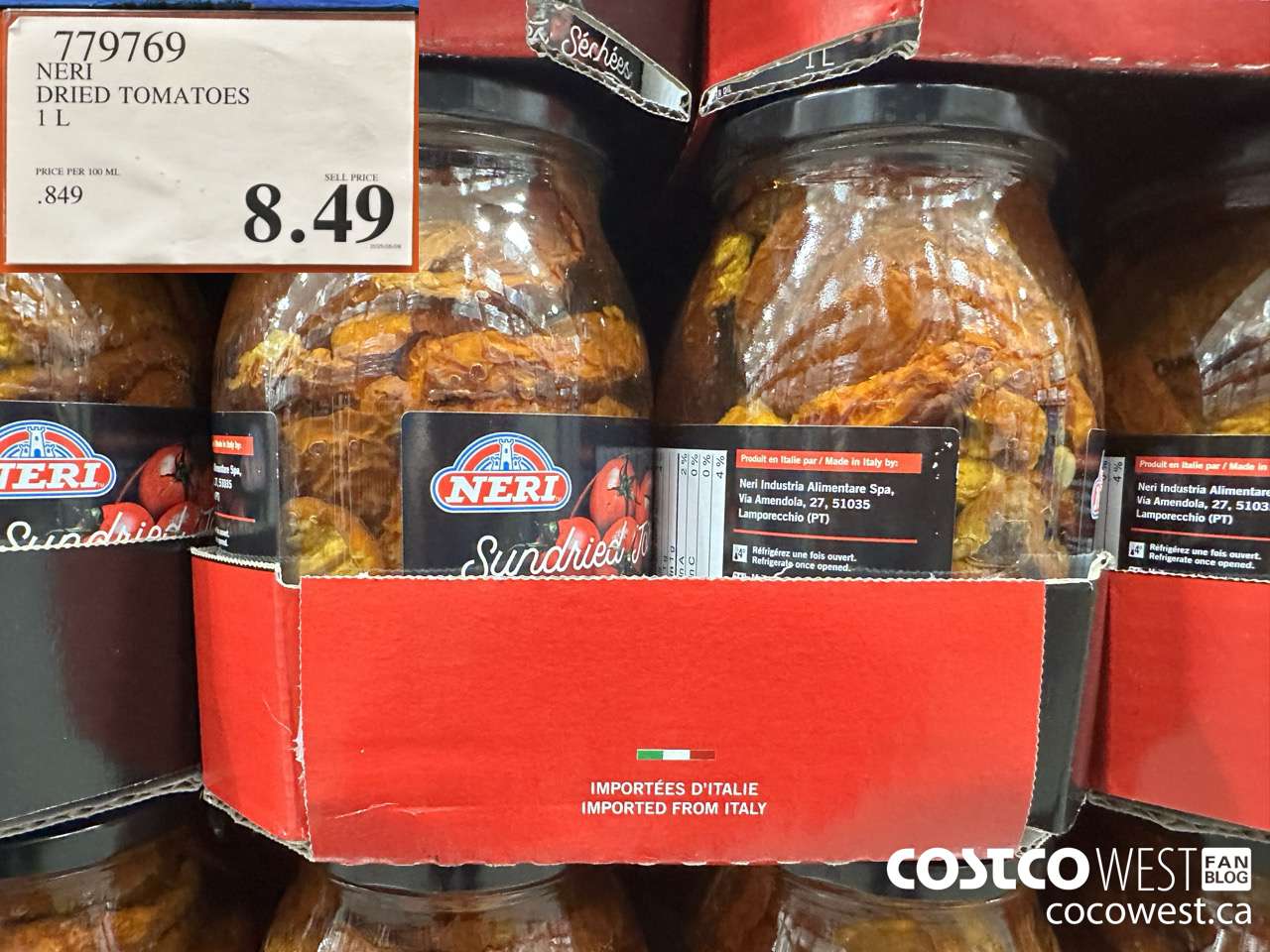 779769 NERI DRIED TOMATOES 1L $8.49
