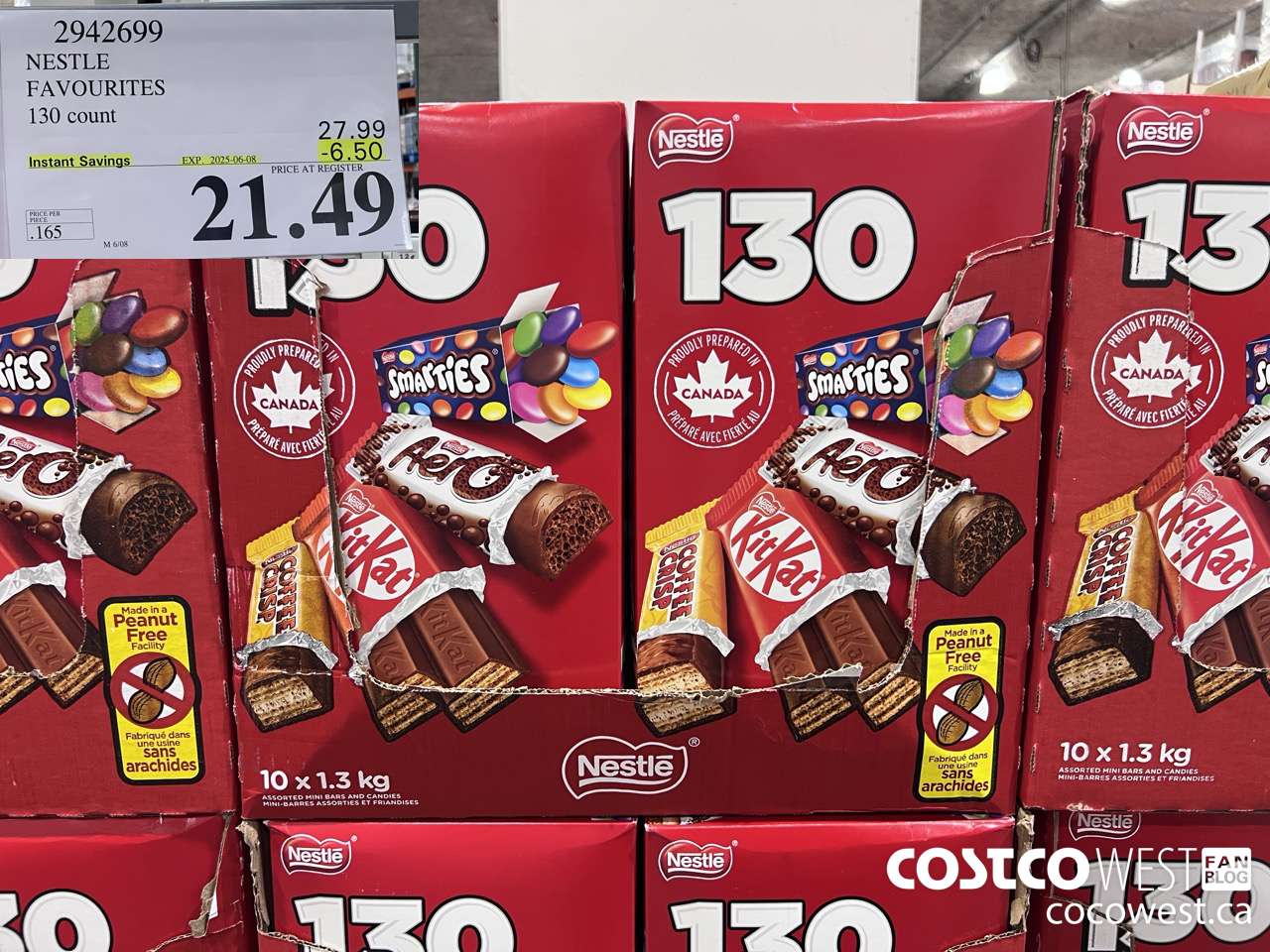 2942699 NESTLE FAVOURITES 130 COUNT ($6.50 INSTANT SAVINGS EXPIRES ON 2025-06-08) $21.49
