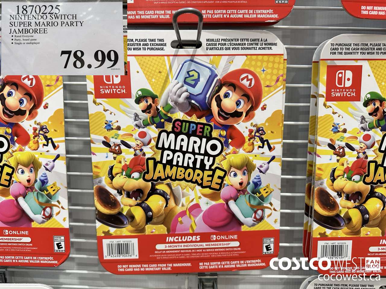 1870225 NINTENDO SWITCH SUPER MARIO PARTY JAMBOREE $78.99