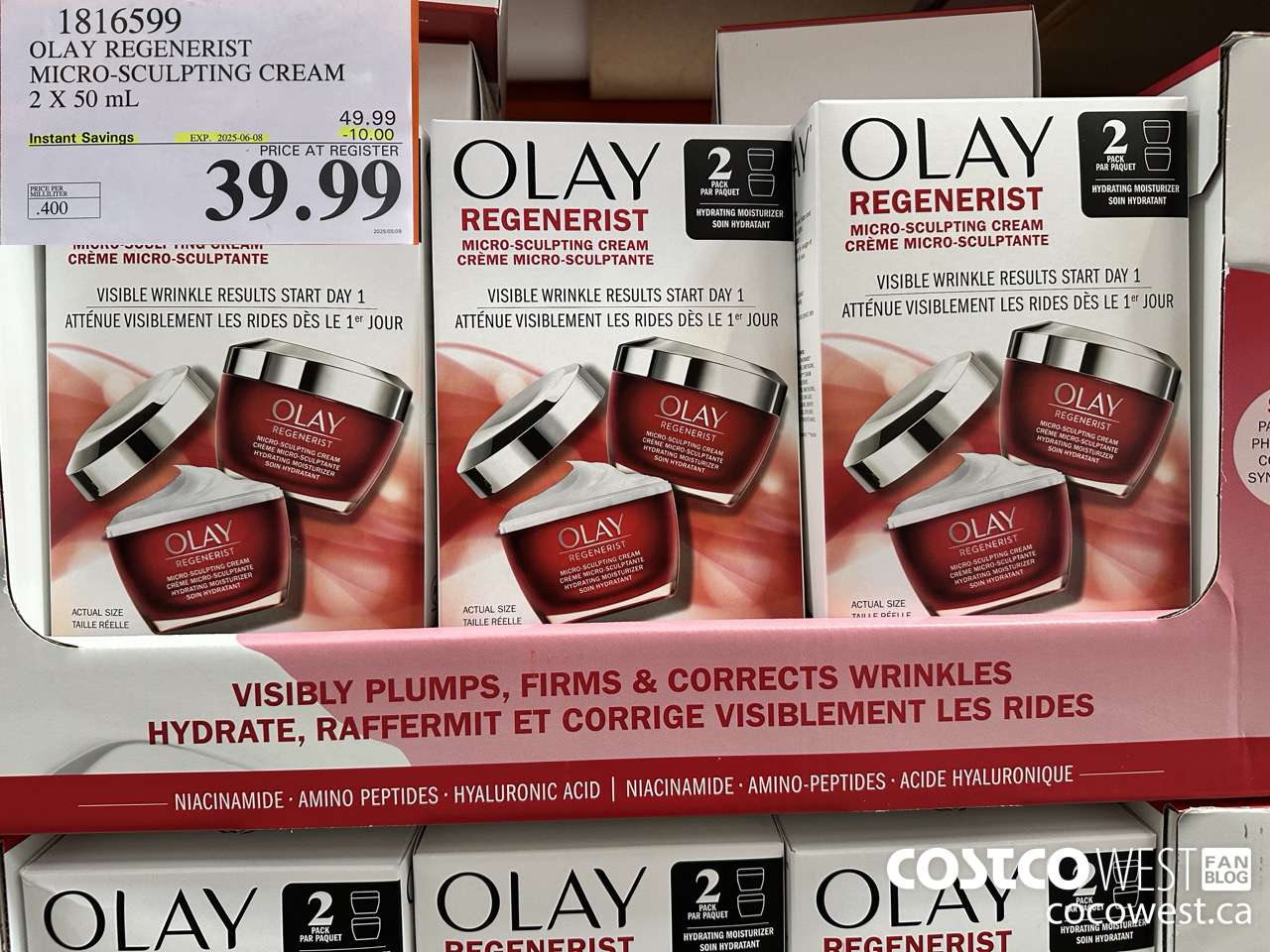 1816599 OLAY REGENERIST 2 X 50ML ($10.00 INSTANT SAVINGS EXPIRES ON 2025-06-08) $39.99