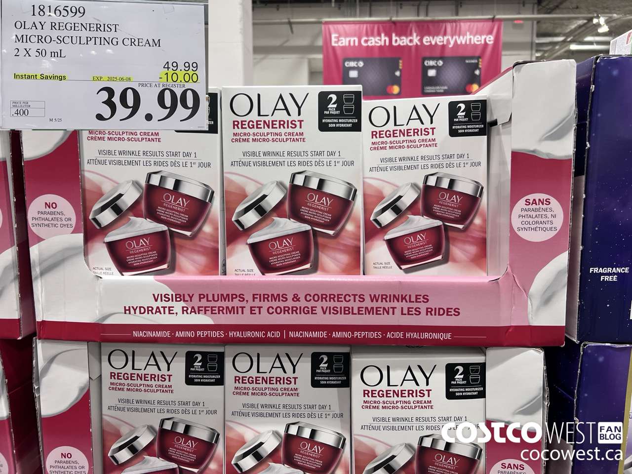 1816599 OLAY REGENERIST 2 X 50ML ($10.00 INSTANT SAVINGS EXPIRES ON 2025-06-08) $39.99