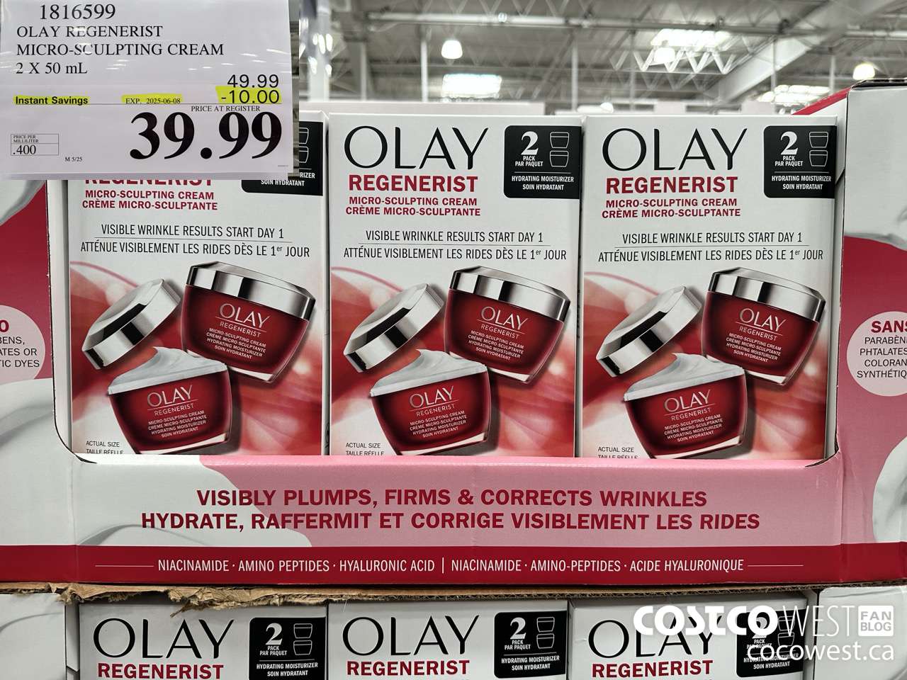 1816599 OLAY REGENERIST 2 X 50ML ($10.00 INSTANT SAVINGS EXPIRES ON 2025-06-08) $39.99