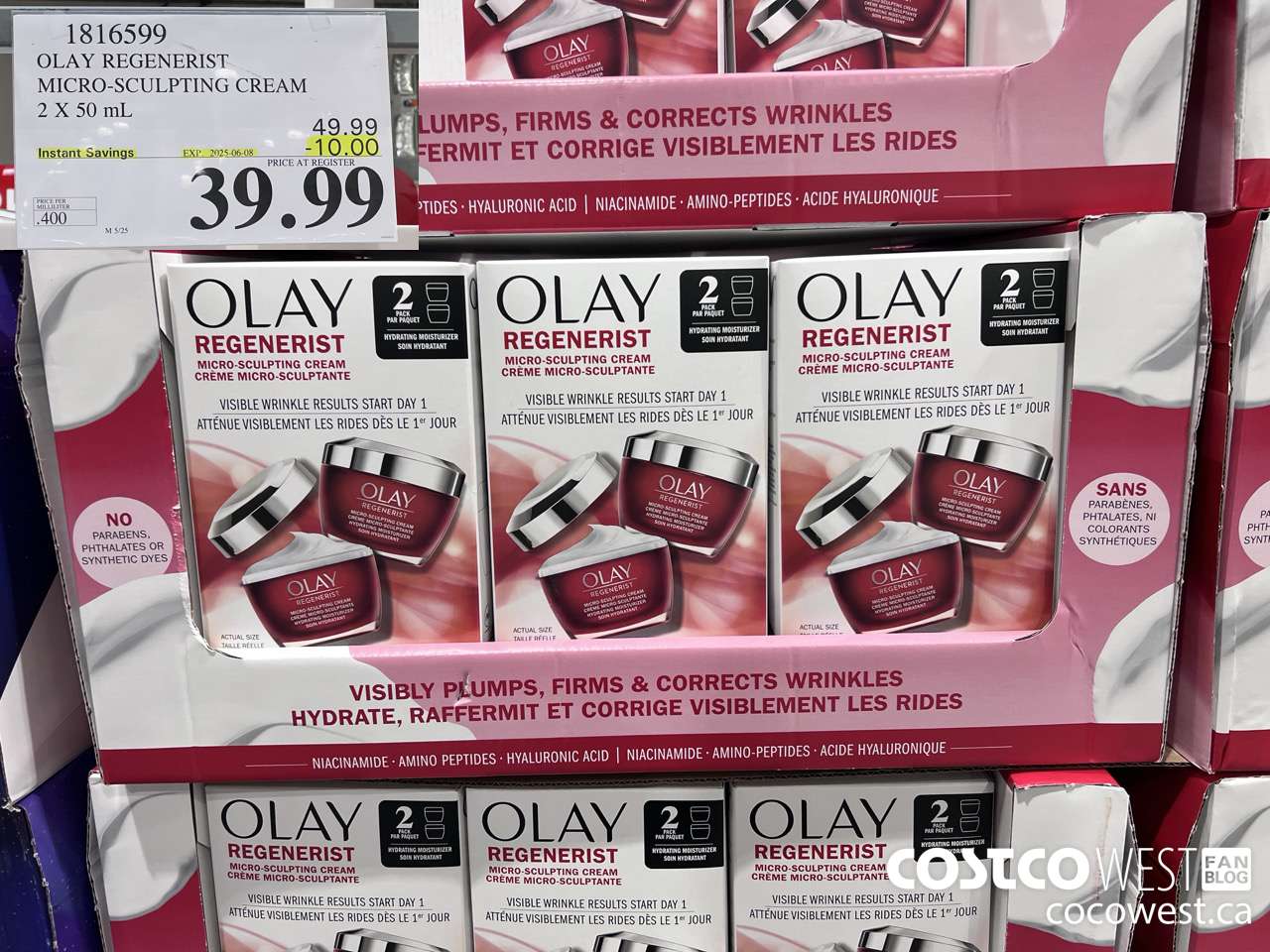1816599 OLAY REGENERIST 2 X 50ML ($10.00 INSTANT SAVINGS EXPIRES ON 2025-06-08) $39.99