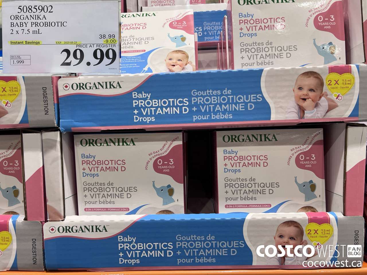5085902 ORGANIKA BABY PROBIOTIC 2 X 7.5ML ($9.00 INSTANT SAVINGS EXPIRES ON 2025-05-25) $29.99