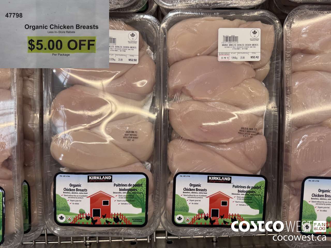 47798 Organic Chicken Breasts ($5.00 INSTANT SAVINGS)