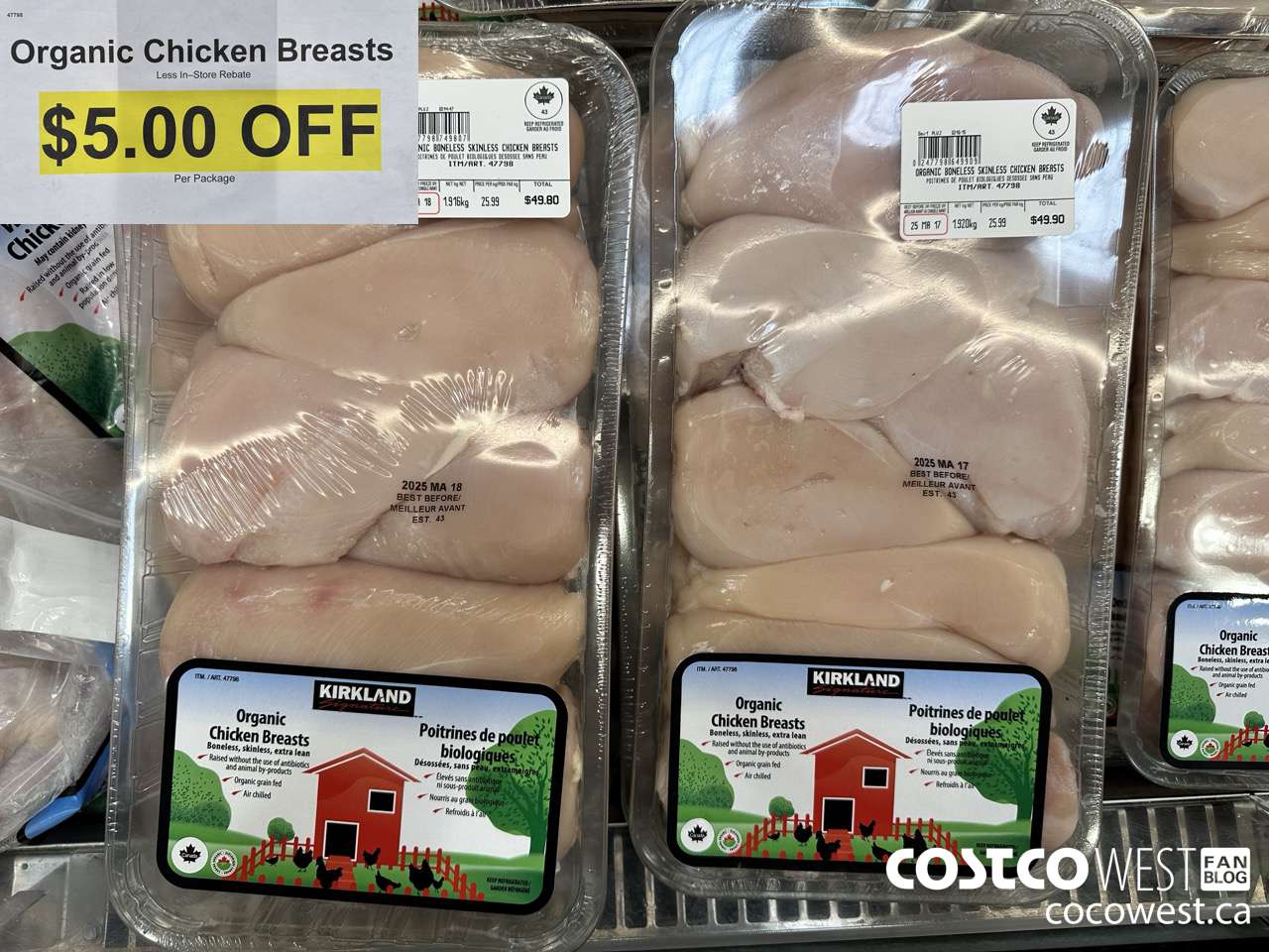 47798 Organic Chicken Breasts ($5.00 INSTANT SAVINGS)