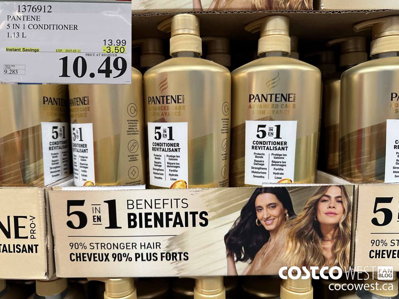 1376912 PANTENE 5 IN 1 CONDITIONER 1.13L ($3.50 INSTANT SAVINGS EXPIRES ON 2025-05-11) $10.49