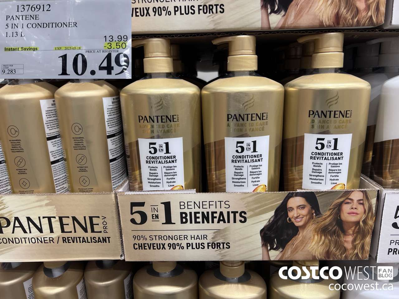1376912 PANTENE 5 IN 1 CONDITIONER 1.13L ($3.50 INSTANT SAVINGS EXPIRES ON 2025-05-18) $10.49