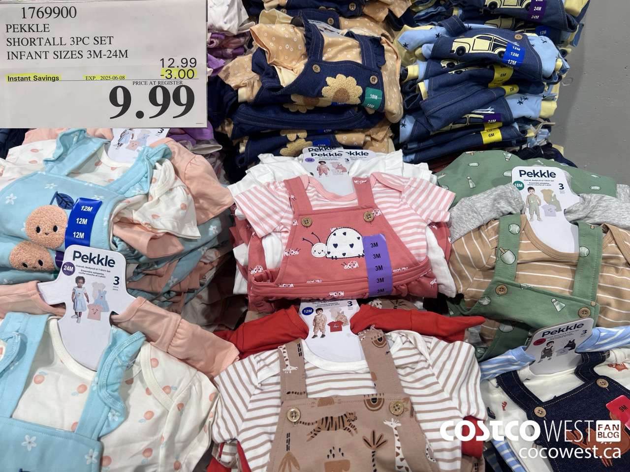 1769900 PEKKLE SHORTALL 3PC SET INFANT SIZES 3M-24M ($3.00 INSTANT SAVINGS EXPIRES ON 2025-06-08) $9.99