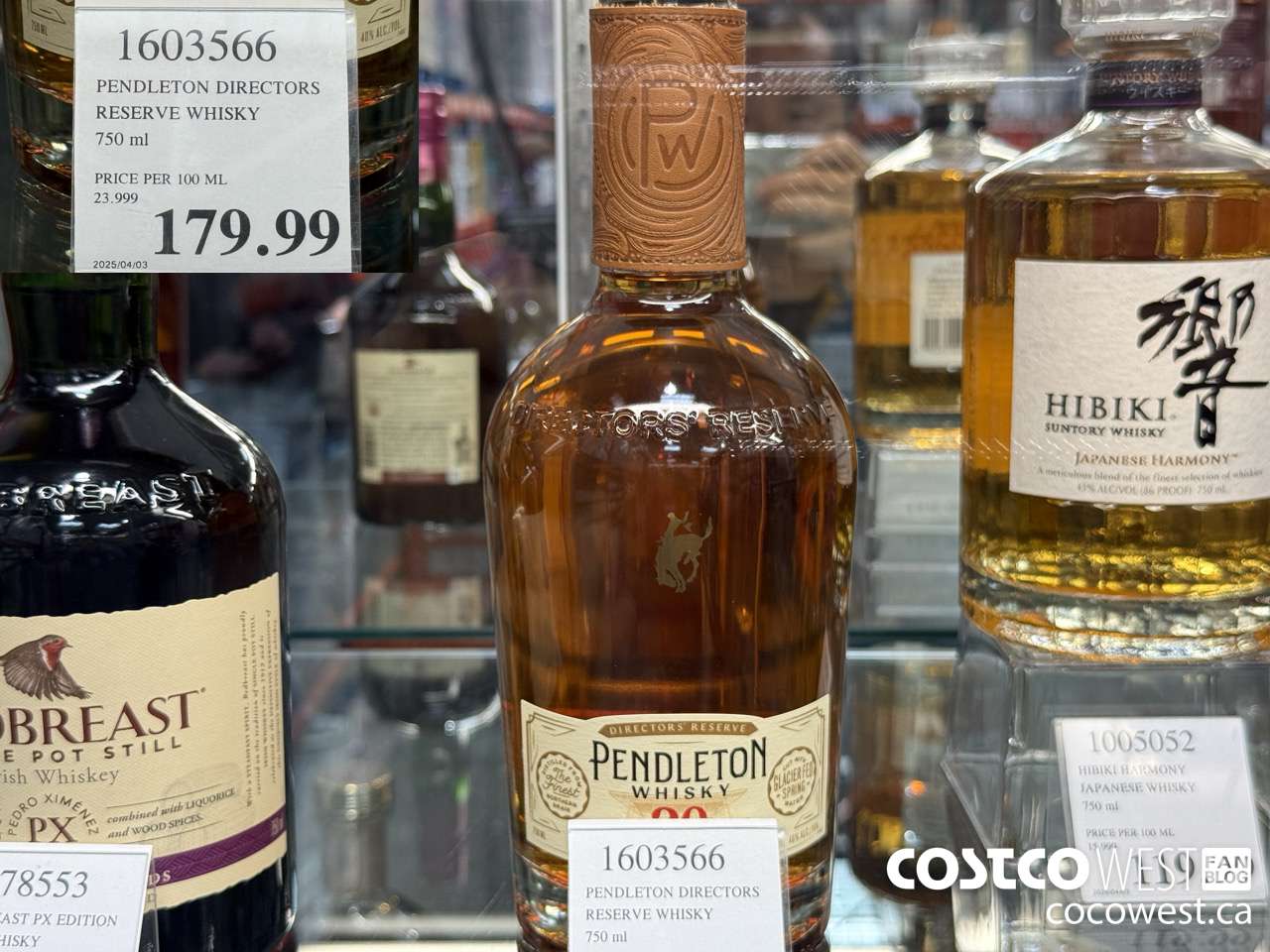 1603566 PENDLETON DIRECTORS RESERVE WHISKY 750ML $179.99