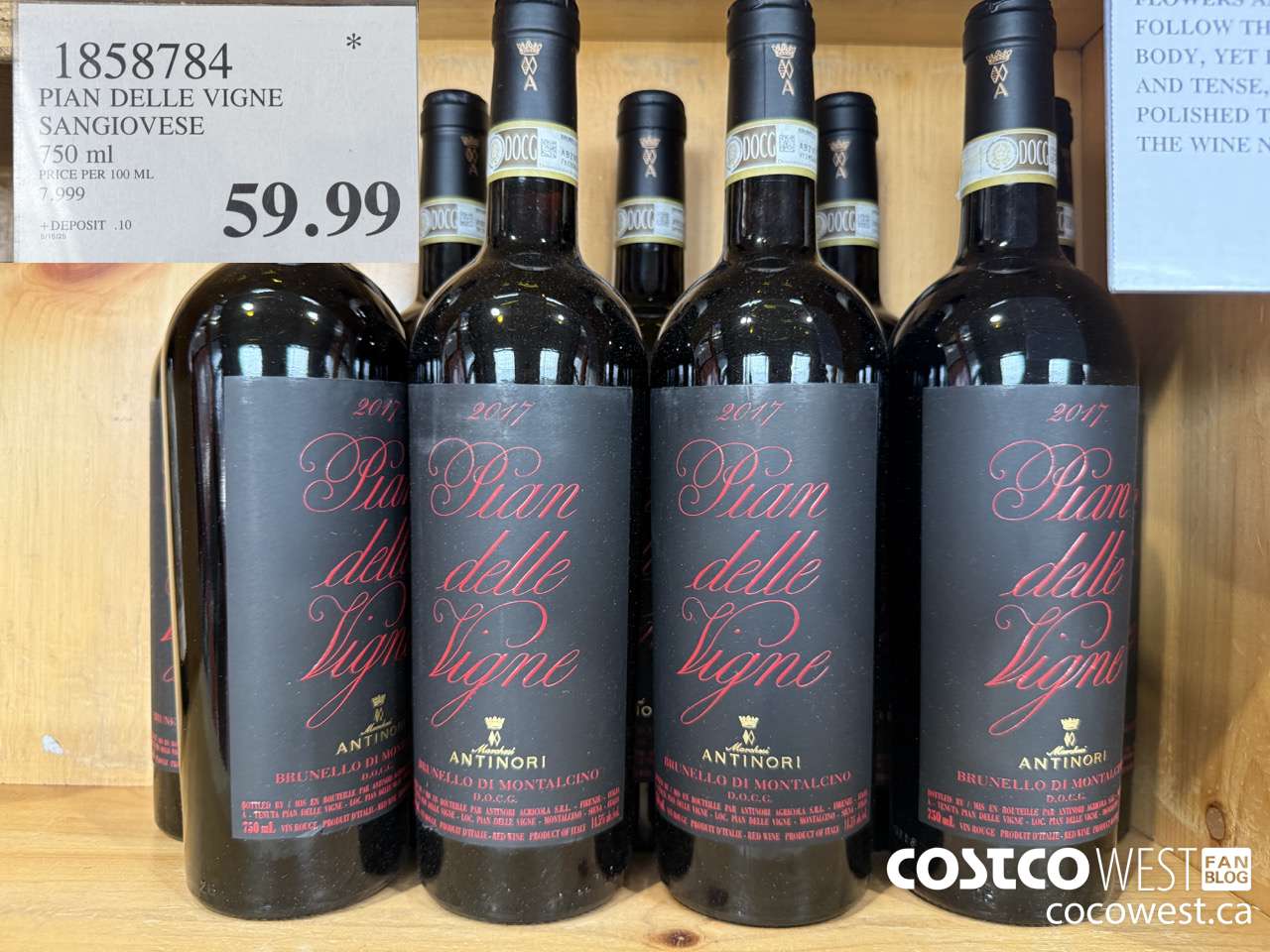 1858784 PIAN DELLE VIGNE SANGIOVESE 750ML $59.99