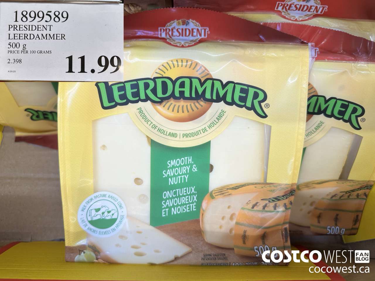 1899589 PRESIDENT LEERDAMMER 500G $11.99