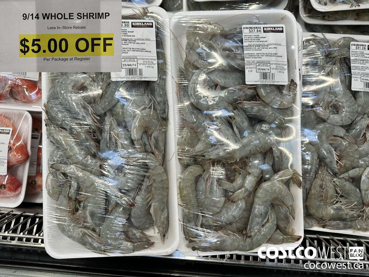 16783 PREVIOUSLY FROZEN 9/14 WHOLE FARMED SHRIMP ($5.00 INSTANT SAVINGS)