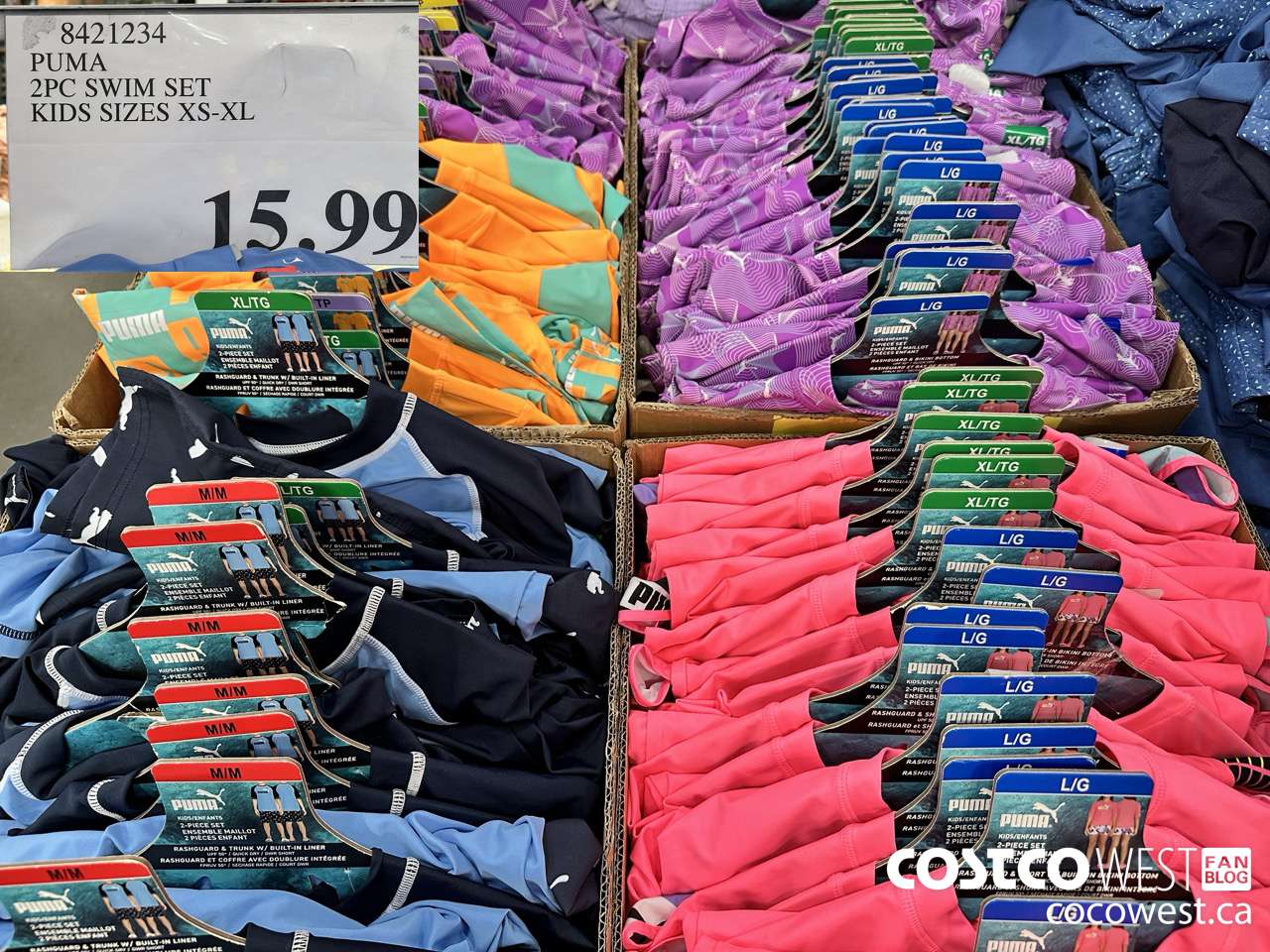 8421234 PUMA 2PC SWIM SET KIDS SIZES XS-XL $15.99