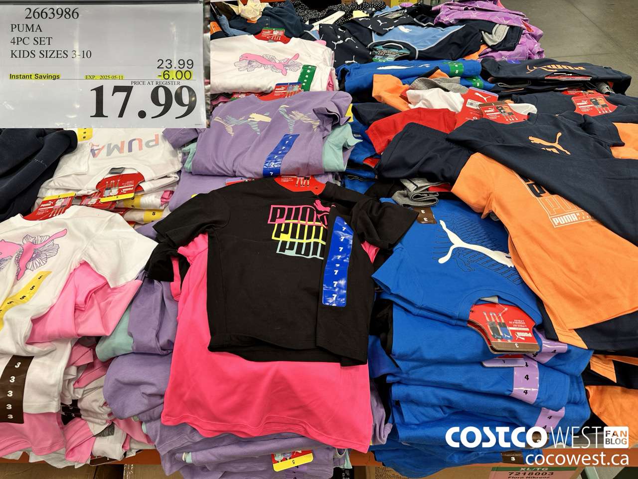 2663986 PUMA 4PC SET KIDS SIZES 3-10 ($6.00 INSTANT SAVINGS EXPIRES ON 2025-05-11) $17.99