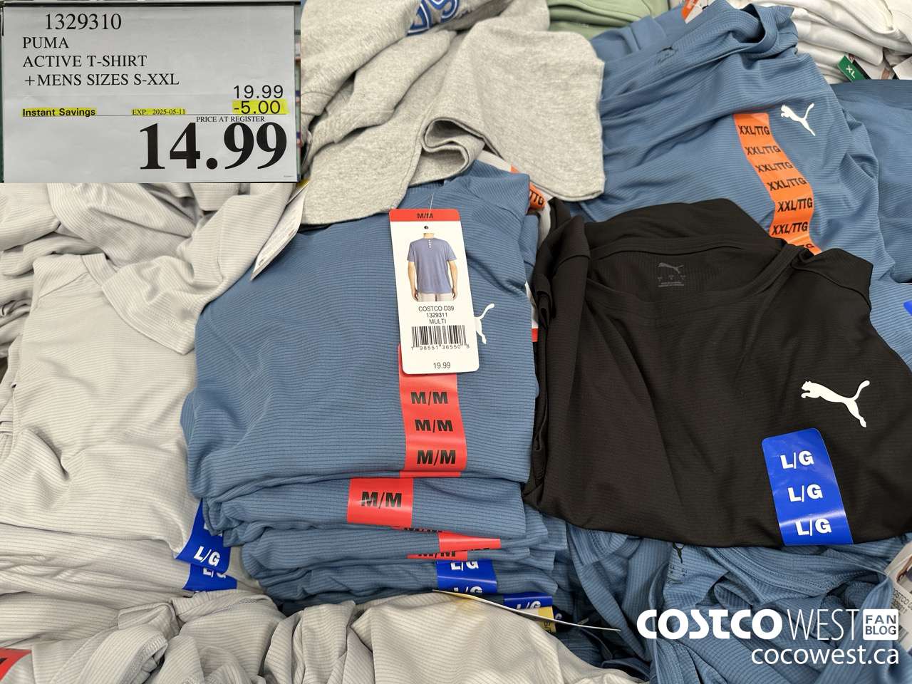 1329310 PUMA ACTIVE T-SHIRT MENS SIZES S-XXL ($5.00 INSTANT SAVINGS EXPIRES ON 2025-05-11) $14.99